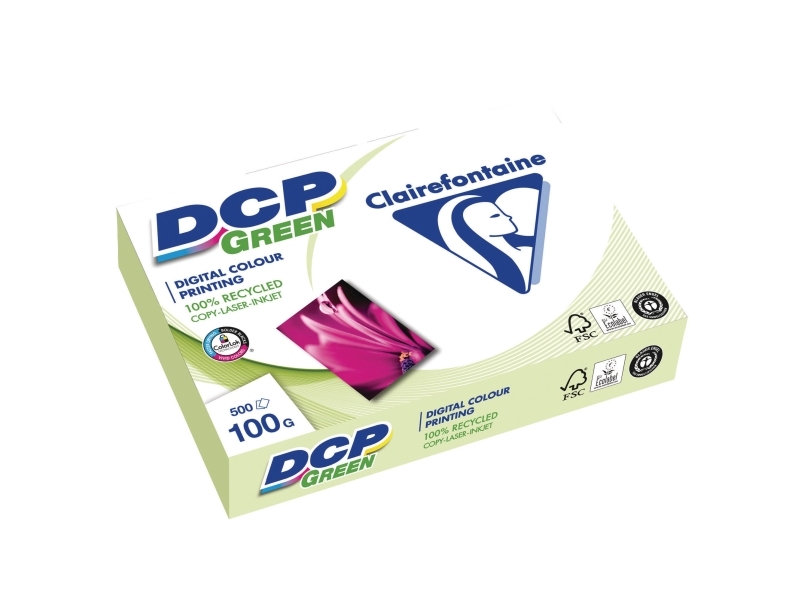 Genbrugspapir til farveprint, DCP Green, A3, 100 g, pakke a 500 ark