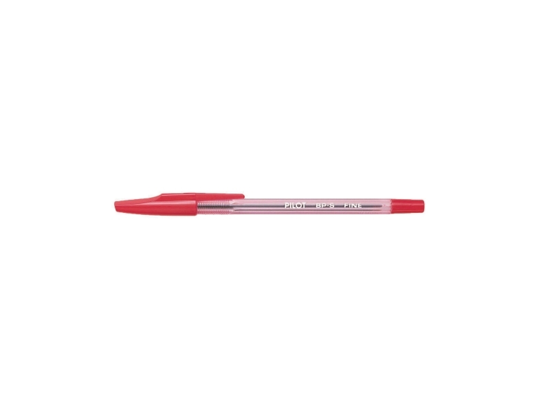 Kuglepen, Pilot BP-S, 0,7 mm, fine, rød, pakke a 12 stk