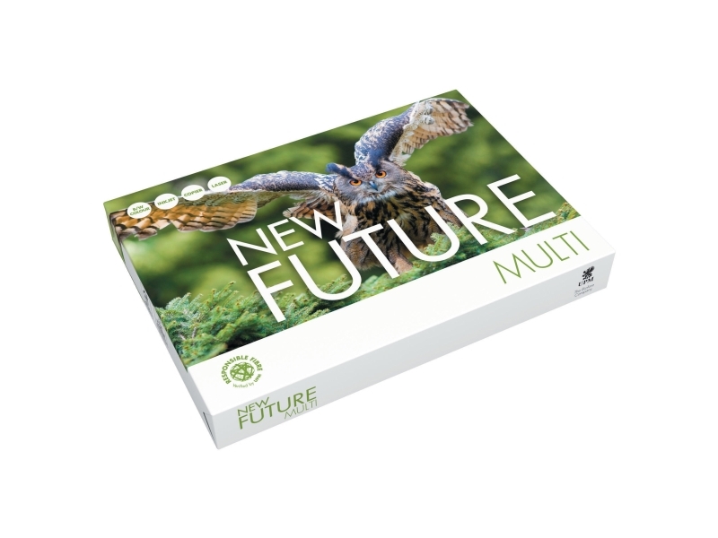 Kopipapir multifunktion, New future 75 g/m2, hvid, A3, pakke a 5 x 500 ark