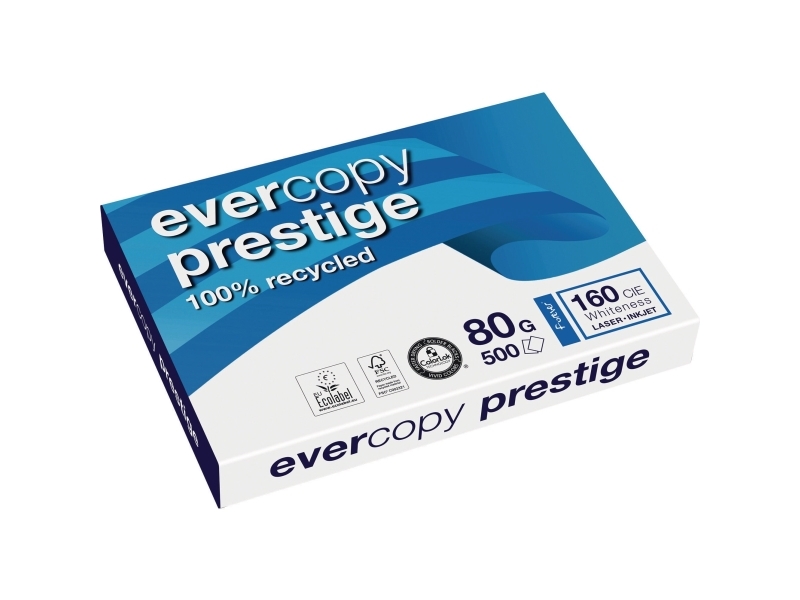Kopipapir multifunktion, Evercopy Prestige, 80 g/m2, A3, pakke a 5 x 500 ark