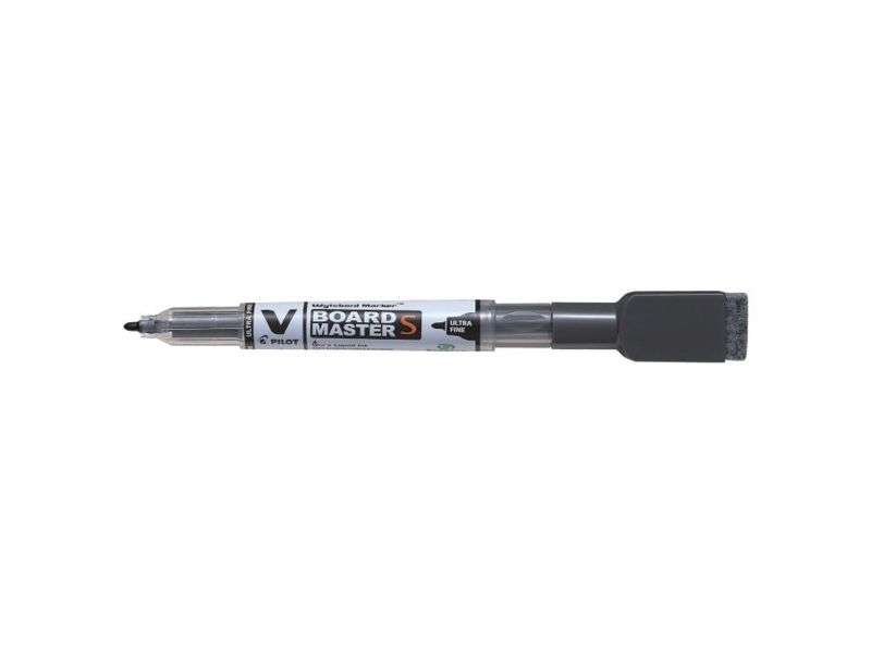 Whiteboardmarker, Pilot V-Board Master, med visker, sort, pakke a 10 stk