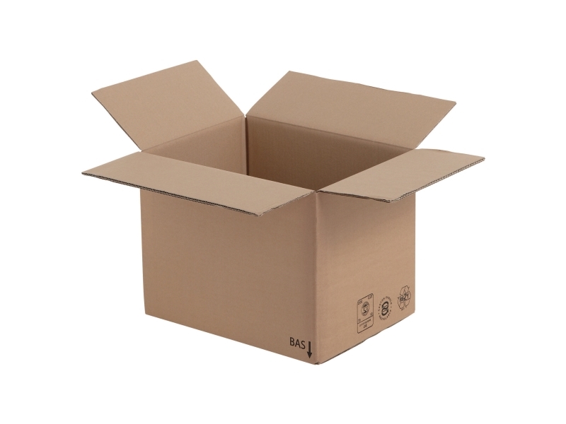 Papkasser, 2-lag, Kraftliner, HxBxL: 24 x 31 x 41 cm, brun, pakke med 20 stk