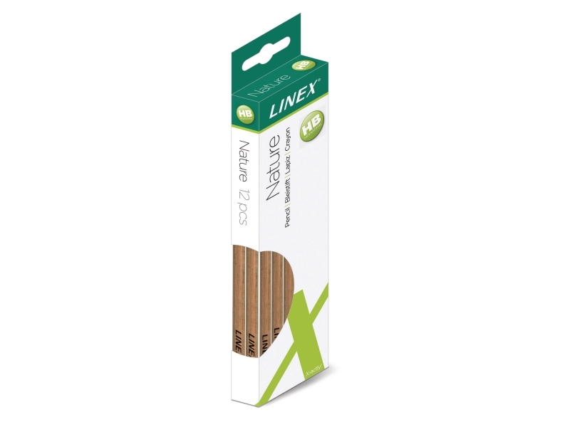 Blyant, Linex, HB, natur, pakke a 12 stk