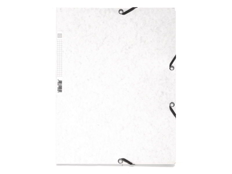 Elastikmappe Exacomta A4 hvid (stk.)