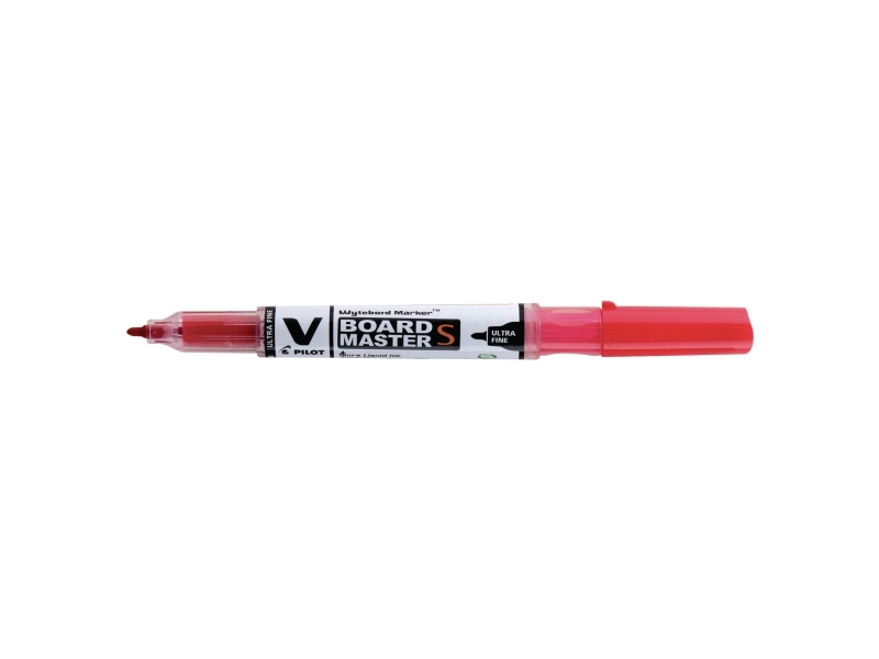 Whiteboardmarkere, PILOT V-Board Master S, 0,8 mm, rød, pakke a 10 stk