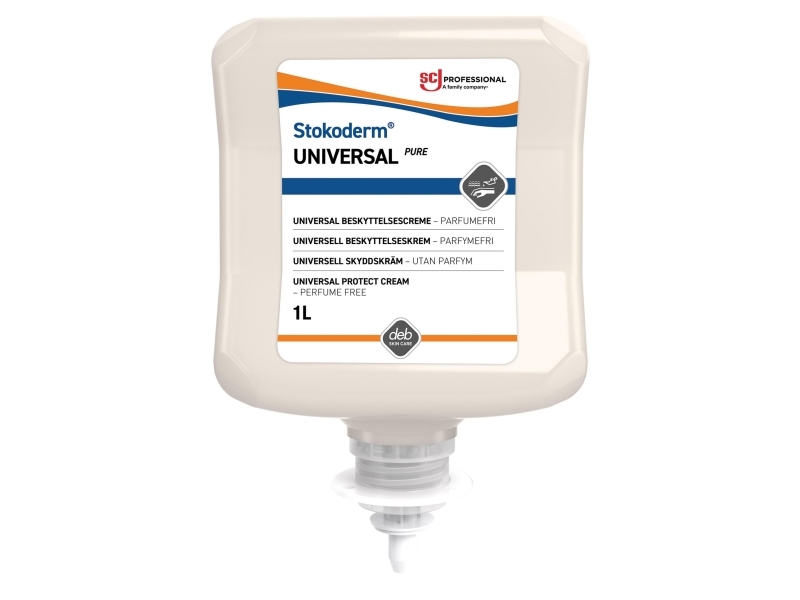 Hudbeskyttelsescreme, SC Johnson Professional® Stokoderm Universal Pure, 1 l