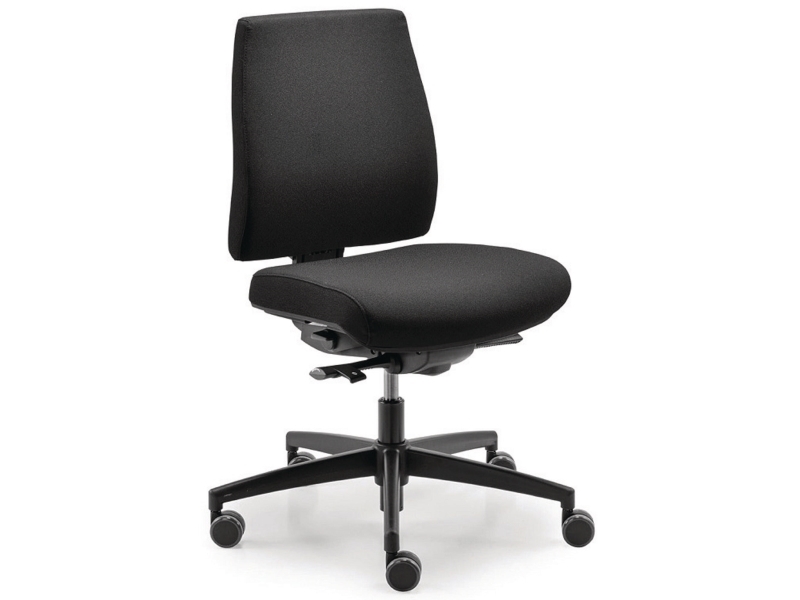 Kontorstol, Dauphin Ajust Comfort, sort