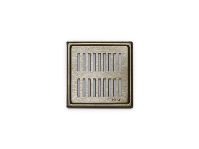 Purus Rib rist & ramme 154x154 mm PVD Bronze
