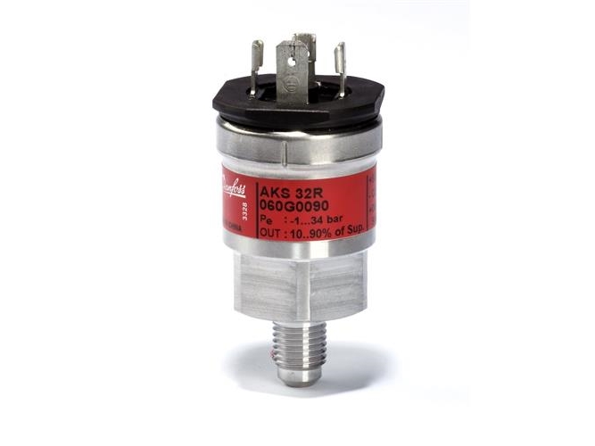 Danfoss AKS 32R - Tryktransmitter, -1-12 bar, Ratiometrisk, Stik, UNF, 7/16-20