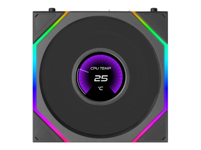 Lian Li Fan 120Mm - Uni Fan Tl Lcd Flex - Black, Reverse