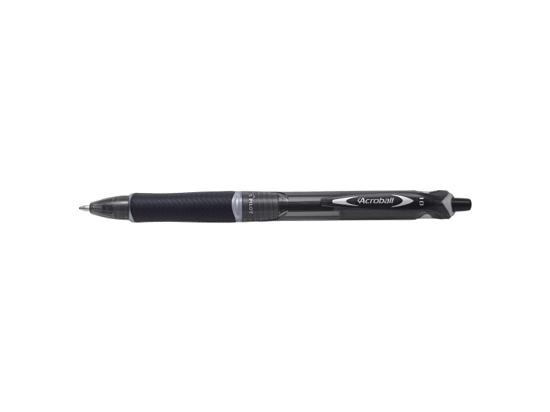 Kuglepenne, PILOT Acroball, medium, 1 mm, sort, pakke a 10 stk