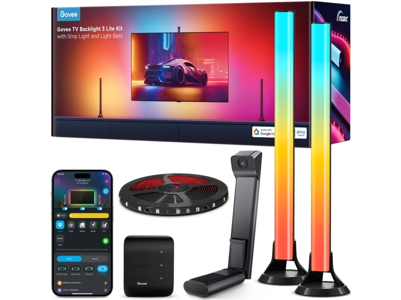 Govee Tv Backlight 3 Lite Kit With Strip Light And Light Bar