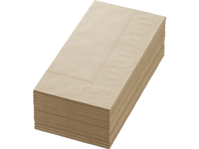 Servietter Duni, 1/8 fold, 2 lags, natur brun, pakket af 300 stk