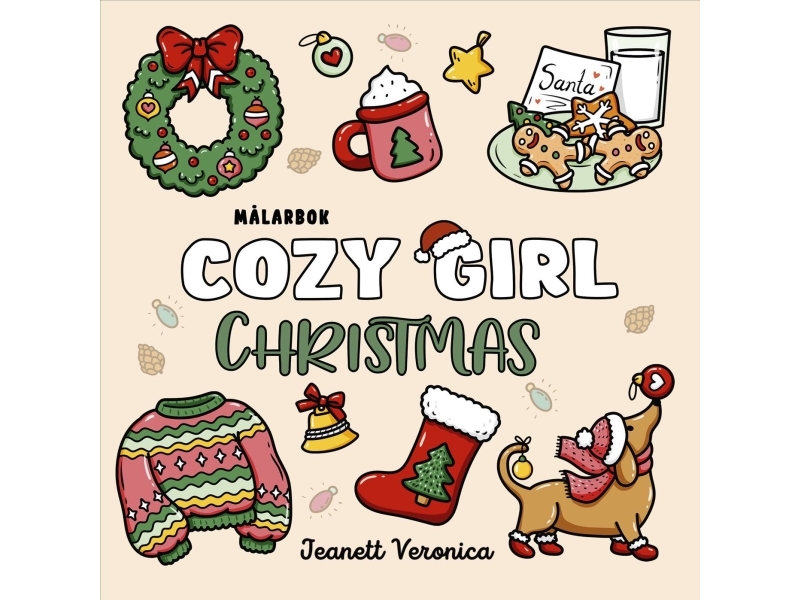Malbuch: Cozy Girl Christmas