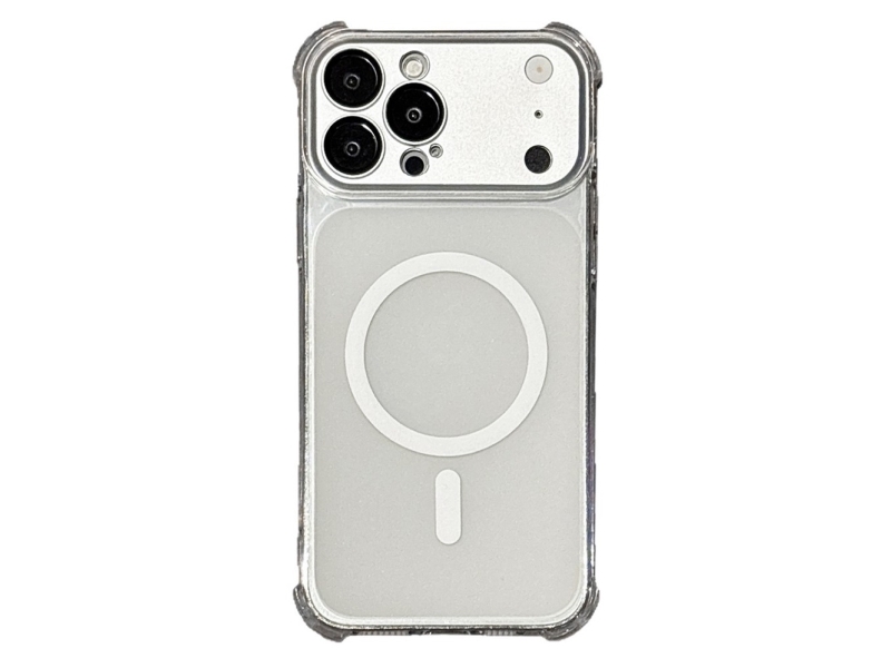 Iphone 18 Pro Max / 17 Pro Max Magnetic Tpu Case With Detachable Camera Cover - Transparent