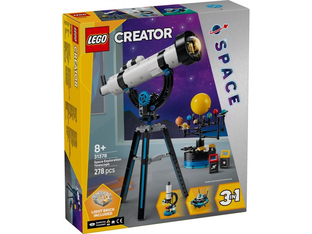 Creator 31378 Space Exploration Telescope Building Set