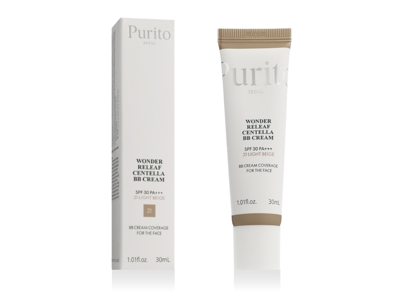 Purito Wonder Releaf Centella Bb Cream Spf 30 Pa+++ (21 Light Beige) 30 Ml