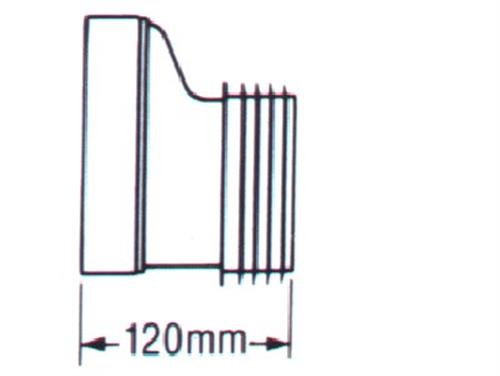 Klosettilslutn LT-CON exc. forskydn 20mm