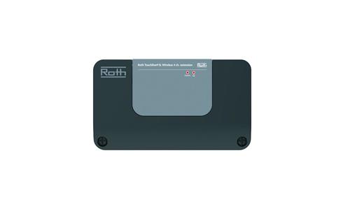 Roth Touchline-Steuergerät Aus Glänzendem Kunststoff, 4 Kanäle, Grau