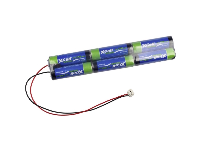Xcell Batteripakke Celletal: 6 Batteristørrelse: R6 (Aa) Nimh 7.2 V 2700
