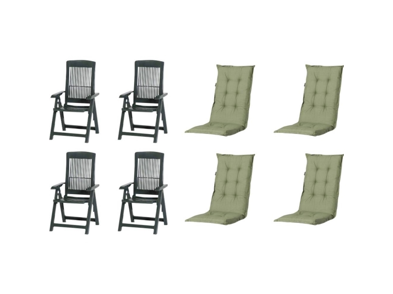 Progarden Tampa+Auflagen Set Grün X64453 Havemøbelsæt