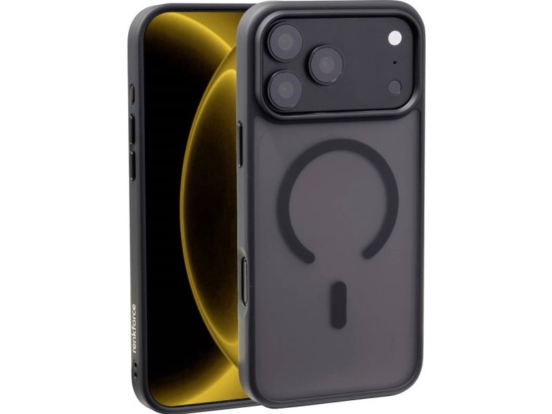 Renkforce Iphone 18 Pro Max Backcover Apple Iphone 18 Pro Max Black, Durchsichtig Induktives Laden, Magsafe Kompatibel Rf-7576228 (Rf-7576228)