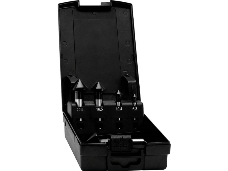 Exact Advanced Line Pro 50384 Trinbor-Sæt 6.3 Mm, 10.4 Mm, 16.5 Mm, 20.5 Mm, 25 Mm Hsse-Co 5 Cobalt, Slebet Trefladeskaft 1 Set
