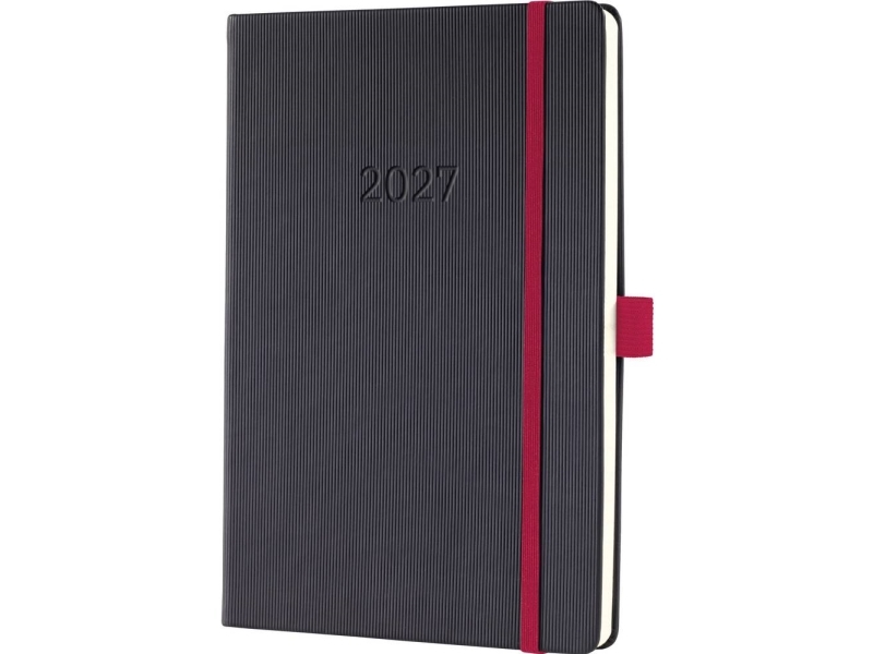 Sigel C2708 Ugekalender Conceptum 2027 Hardcover DIN A5 Sort, Rød 192 Sider 1 stk