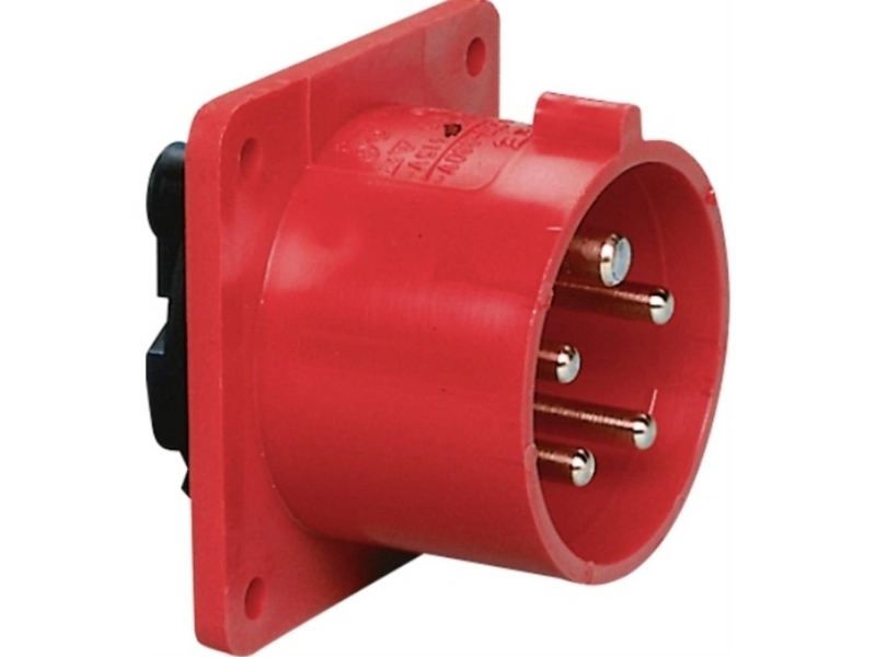 Sirox Cee-Agst. 16A,5P.6H,400V, Ip44 Rot,Gerade,Fl70x70,Lm56x56 606.156 Cee-Monteringsdåse 16 A 1 Stk