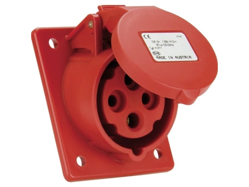 Sirox Cee-Abd 16A, 4P.6H, 400V, Ip44 Rot,Schräg20°,85X70,Lm65x50 604.146 Cee-Monteringsdåse 16 A 1 Stk