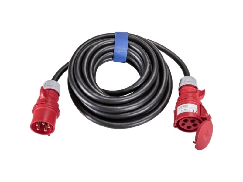 Sirox Cee-Verl. H07rn-F 5G6, 30M 32A, 5P., 6H, 400V, Schwarz 366.430 Camping Cee-Forlængerkabel 32 A 1 Stk
