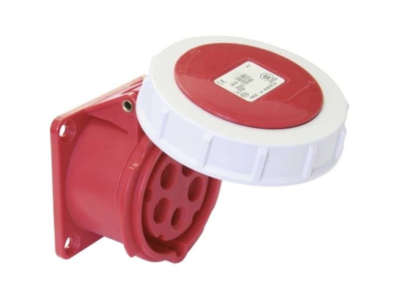 Sirox Cee-Abd 32A, 5P.6H, 400V, Ip67 Rot,Gerade,Fl75x75,Lm60x60 603.2526 Cee-Monteringsdåse 32 A 1 Stk
