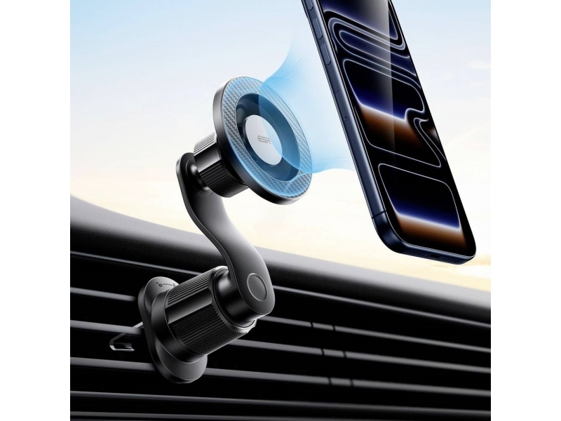ESR OmniLock Magnetic Car Mount (Air Vent), Black Carbon Fiber, Smartphone Halterung, Schwarz - Bild 3