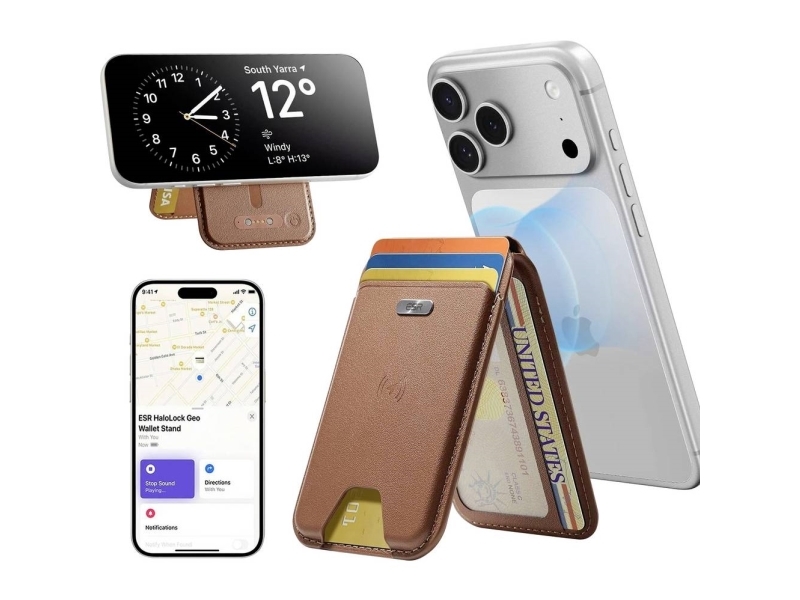 Esr Geo Magnetic Wallet Stand Wallet Apple Brun Standerfunktion, Med Magnetmodul 2K6570361
