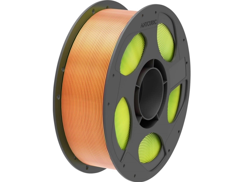 Anycubic Pla Silk Filament Tri-Color: Red Yellow Green