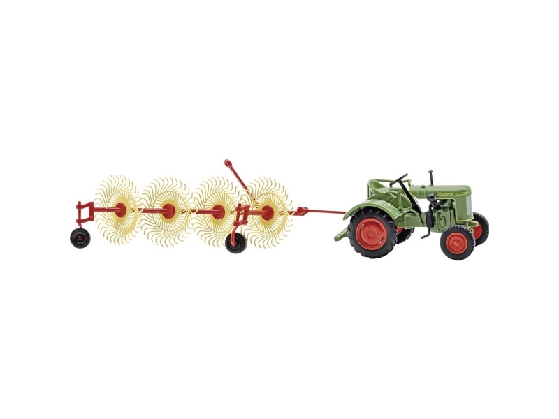 Busch 54155 H0 Landbrug model Fendt F 15 Diesellross med bauz spinne BS4