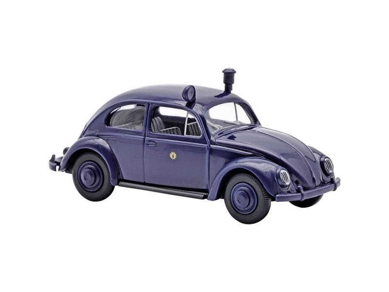 Busch 52916 H0 Udrykningskøretøj model Volkswagen (VW) Käfer med Brezelvindue, politi Berlin