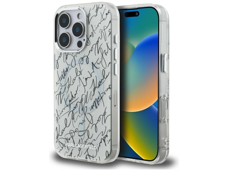 Magsafe Karl Lagerfeld Etui Für Iphone 16 Pro, Etui Weiß, Magnetisch Modisch