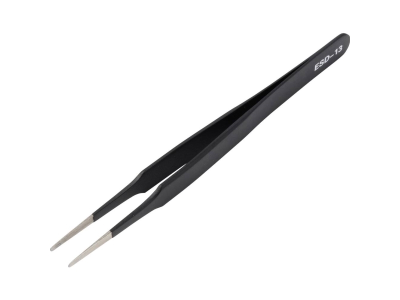 Tru Components Tc-15010068 Esd-Pinzette, 1 Stück, Flach-Rund, 120 Mm