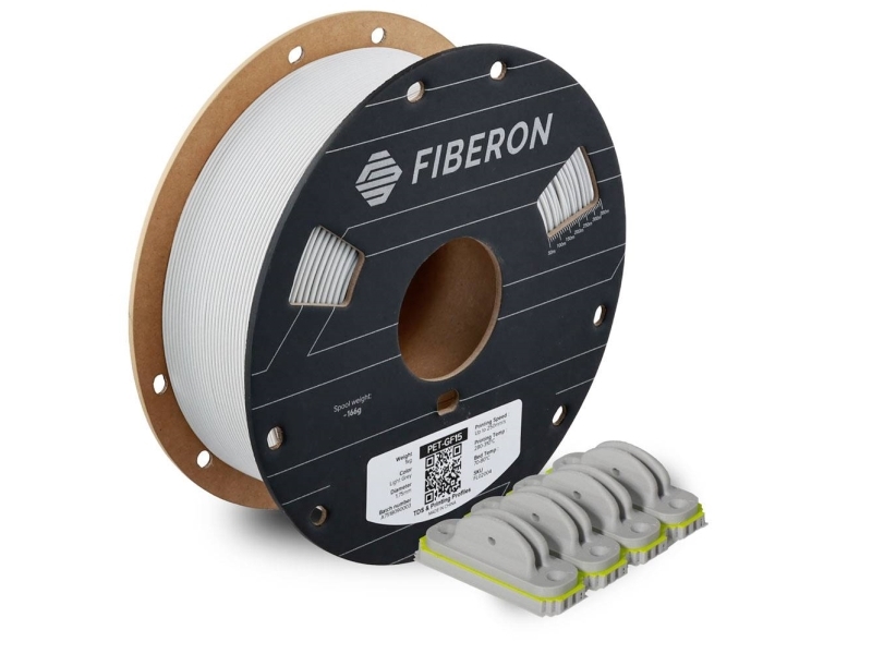 Pet-Gf15 1,75Mm Light Grey 0,5Kg Polymaker Fiberon 3D Filament (Fl02004)
