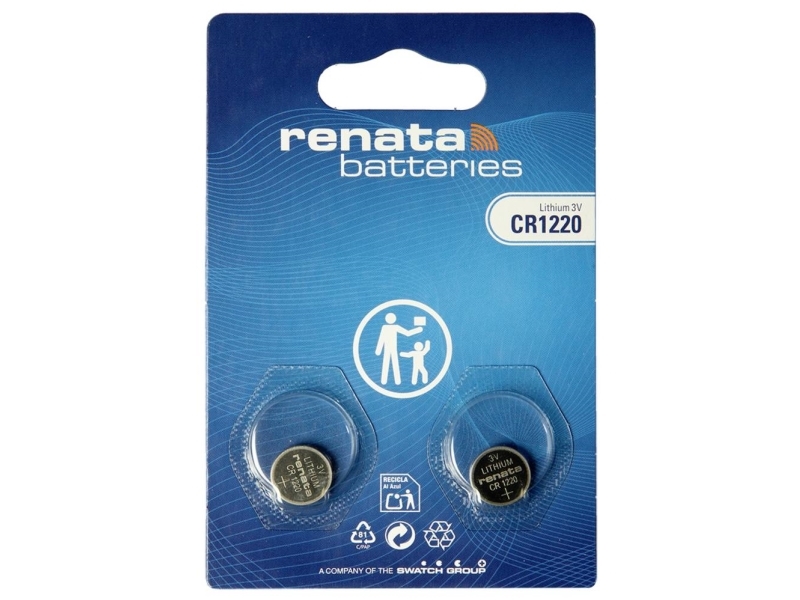 Renata Knopfzellenbox Cr1220 3 V 2 St. 35 Mah Li-Mno2 (704585)