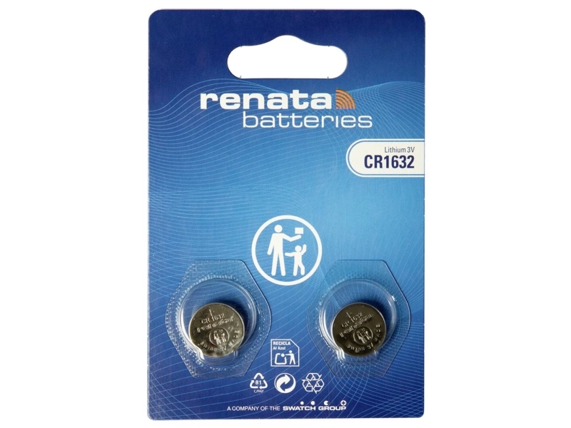 Renata Knopfzellenbox Cr1632 3 V 2 Stück 137 Mah Li-Mno2 (704578)