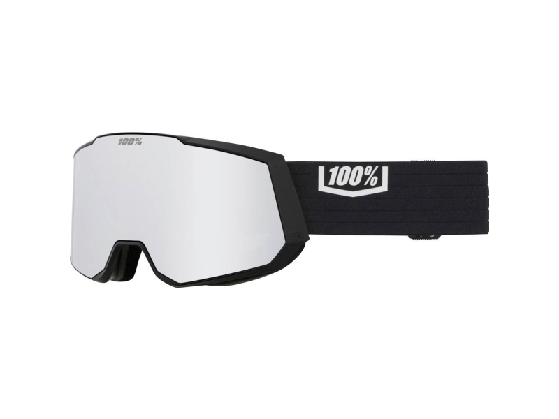 100percent SNOW - SNOWCRAFT XL Black HiPER Silver Mirror