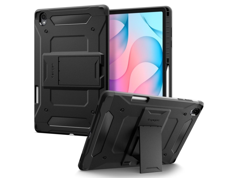 Spigen Tough Armor Pro Case For Samsung Galaxy Tab S12+ 12.6" - Juodas