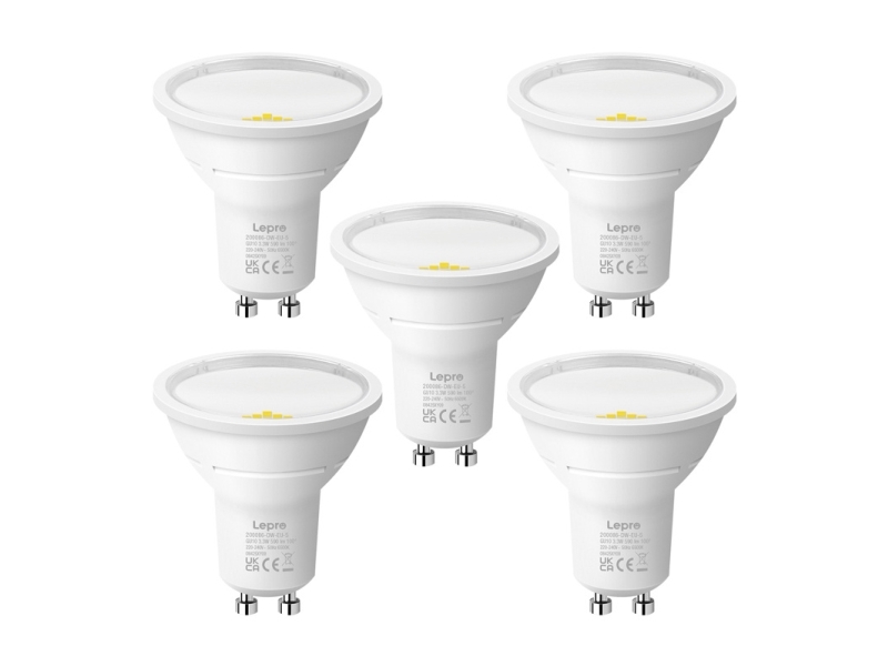 Led-Pære Lepro 200086-Dw Gu10, 5 Stk.