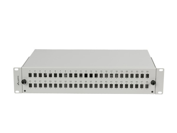 Lanberg 48Xsc Simplex / 48Xlc Duplex 19" 2U Grå Fiberopkoblingsenhed + Tilbehør