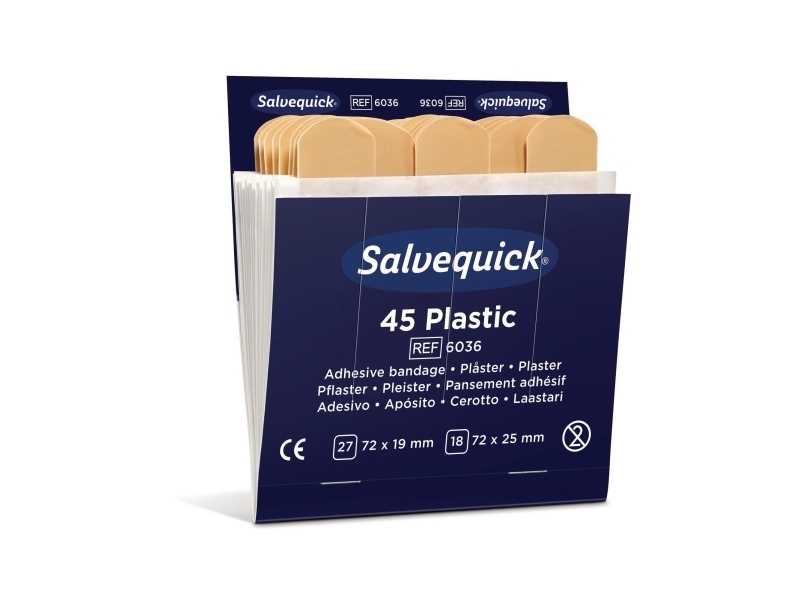 SALVEQUICK wasserabweisende Pflaster zu Pflasterspender Inhalt: 6 x 45 Stück - Bild 5
