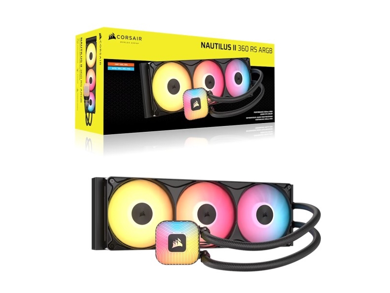 Corsair Nautilus Ii 360 Rs Argb 360Mm Radiator Liquid Cpu Cooler