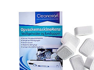 Cleanosan Opvaskemaskinerens - Fjerner Kalk & Fedtaflejringer, Pakke A 6Stk Tabs