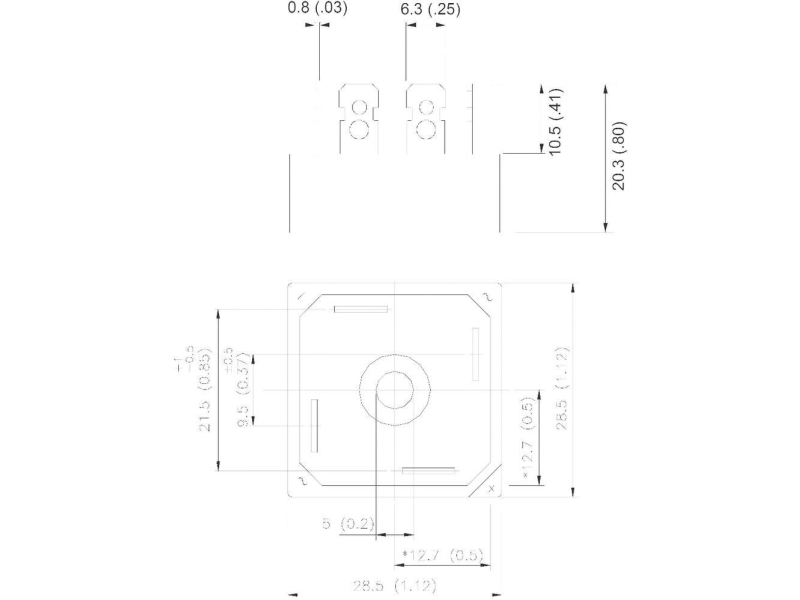 Vishay 36MB80A Broensretter D-34 800 V 35 A Enkeltfaset